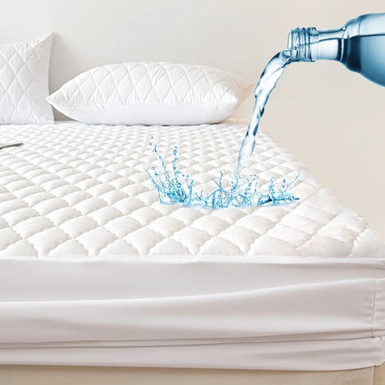 Protège matelas Premium, 100% imperméable en coton respirant, haut de gamme, avec 4 coins élastiques, durable, anti-poussière, structure en 4 couches, prolonge la durée de vie de votre matelas. La livraison prioritaire est offerte !