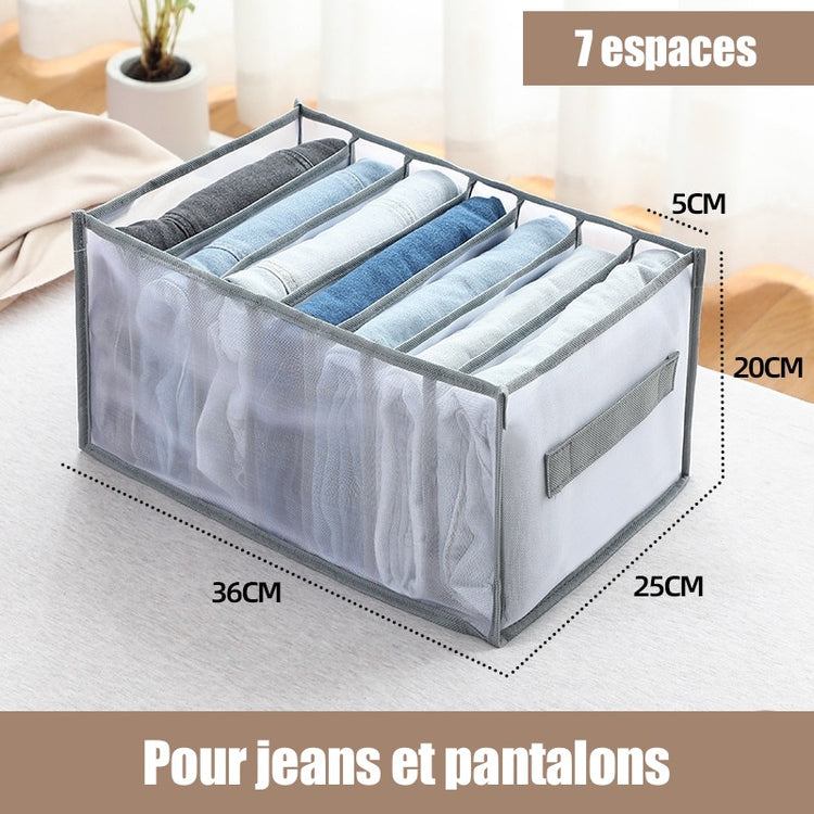 Jolis paniers cendrés pour jeans, pantalons, chandails, chemisiers, t-shirts, camisoles, sous-vêtements, etc. La livraison est offerte!