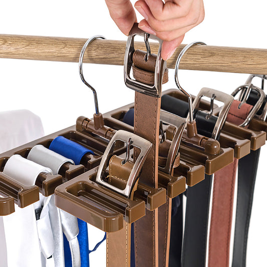 Ingénieux support rotatif pour ceintures, cravates, foulards et accessoires divers. Livraison offerte !