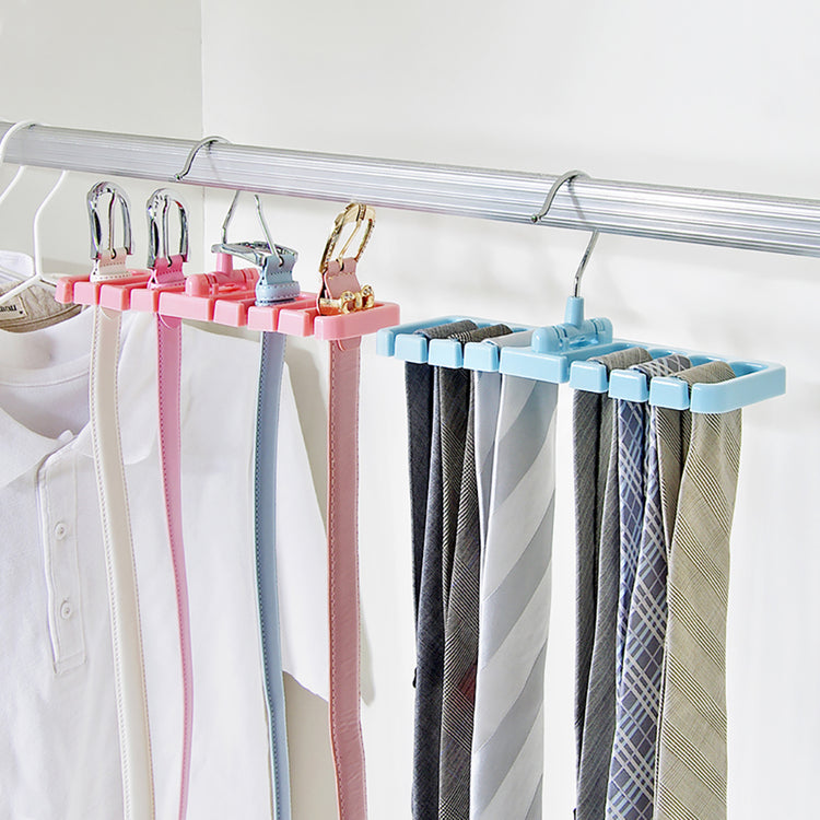 Ingénieux support rotatif pour ceintures, cravates, foulards et accessoires divers. Livraison offerte !
