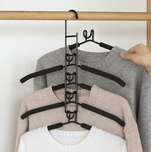 Cintre en fer, peu encombrant, individuellement détachable, avec crochets de connexion